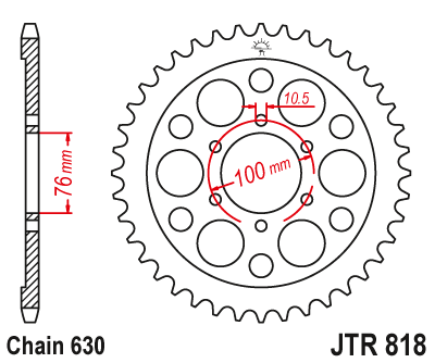 JT SPROCKETS JTR818.41 (81841jt)